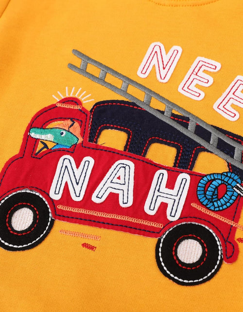 Load image into Gallery viewer, 2 Pack Toddler Boys Sweatshirts Patterned Long Sleeve Pullover Crewneck Tops Shirts
