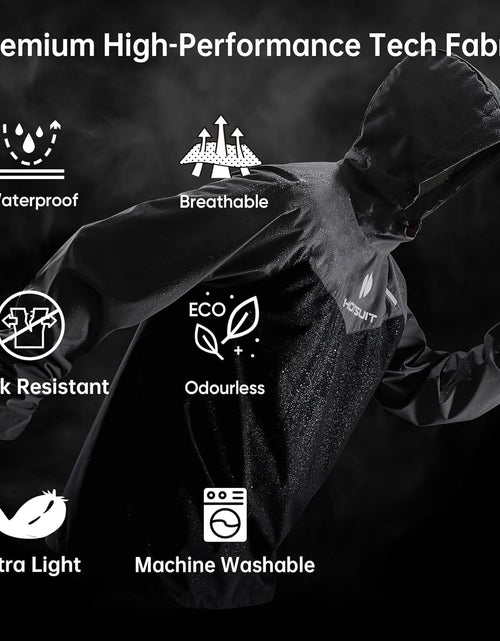 Load image into Gallery viewer, Sauna Suit for Men Sweat Sauna Jacket Pant Gym Workout Sweat Suits
