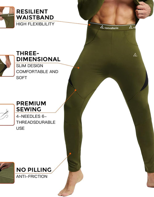 Load image into Gallery viewer, Thermal Underwear Set Winter Hunting Gear Sport Long Johns Base Layer Bottom Top Midweight

