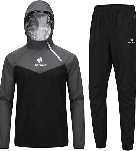 Sauna Suit for Men Sweat Sauna Jacket Pant Gym Workout Sweat Suits