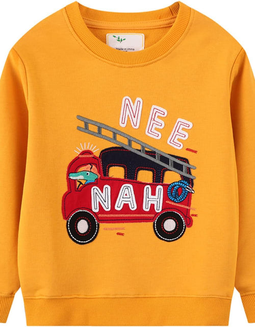 Load image into Gallery viewer, 2 Pack Toddler Boys Sweatshirts Patterned Long Sleeve Pullover Crewneck Tops Shirts
