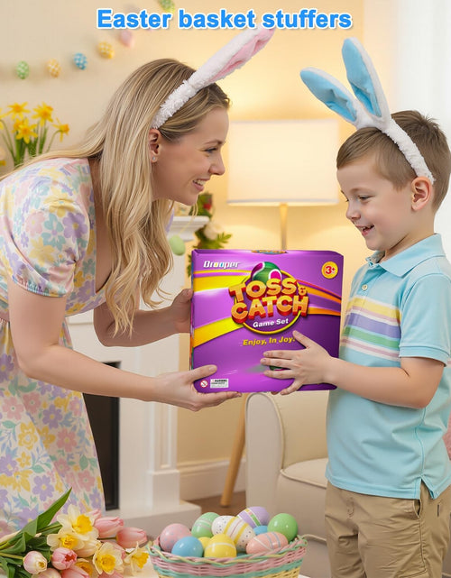 Load image into Gallery viewer, Kids Toys Toss and Catch Game Set, Ball Sports Games with 4 Paddles 4 Balls and 1 Storage Bag, Classic Outdoor Games, Beach Games, Yard Games Suitable for Kids Gift Ideal (Blue)
