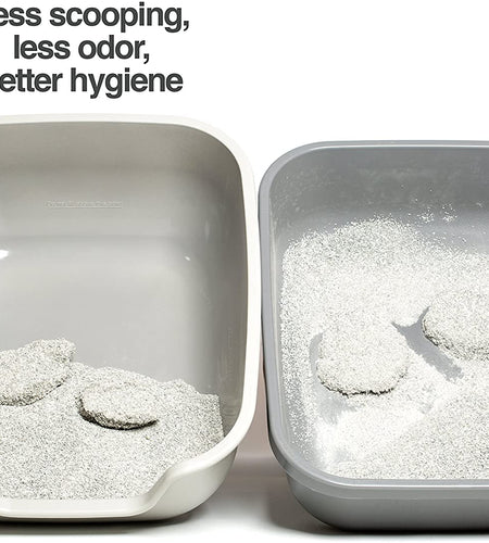 Betterbox Cat Litter Box, Non-Stick Large Litter Box (Kitty Litter Box-Pet Safe Non-Stick Coating for Easy Cleaning of Cat Litter) Litter Pans Made of Stronger ABS Plastic Single or Two Pack