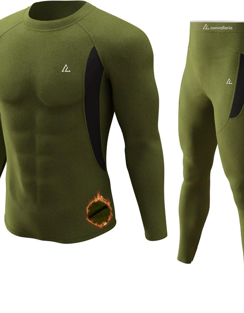 Load image into Gallery viewer, Thermal Underwear Set Winter Hunting Gear Sport Long Johns Base Layer Bottom Top Midweight
