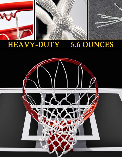 Load image into Gallery viewer, Premium Quality Professional Heavy Duty Basketball Net Replacement - All Weather anti Whip,Fits Standard Indoor or Outdoor 12 Loops Rims12 Loops
