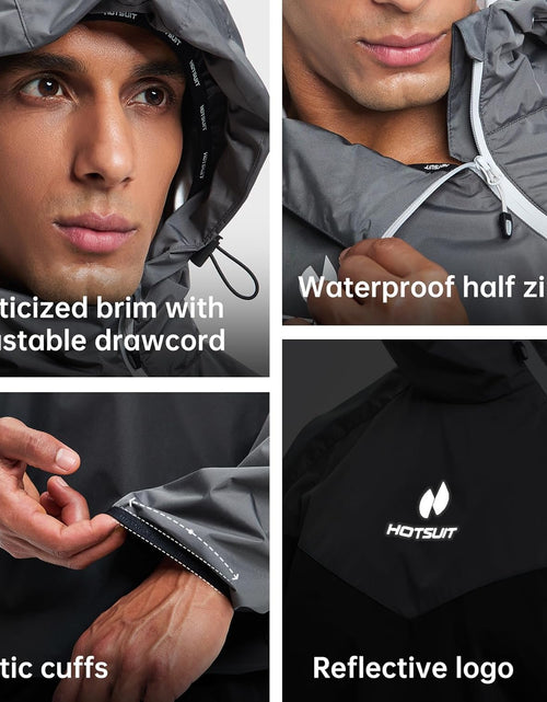 Load image into Gallery viewer, Sauna Suit for Men Sweat Sauna Jacket Pant Gym Workout Sweat Suits
